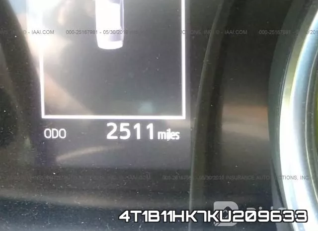 4T1B11HK7KU209633 фото 8
