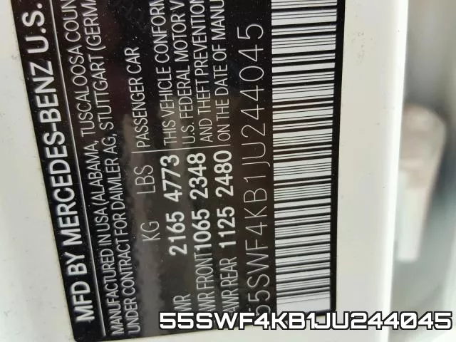 55SWF4KB1JU244045 фото 2
