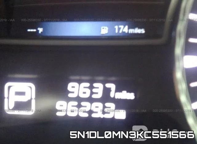 5N1DL0MN3KC551566 фото 8