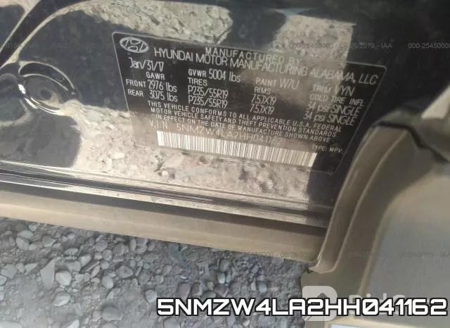5NMZW4LA2HH041162 фото 10