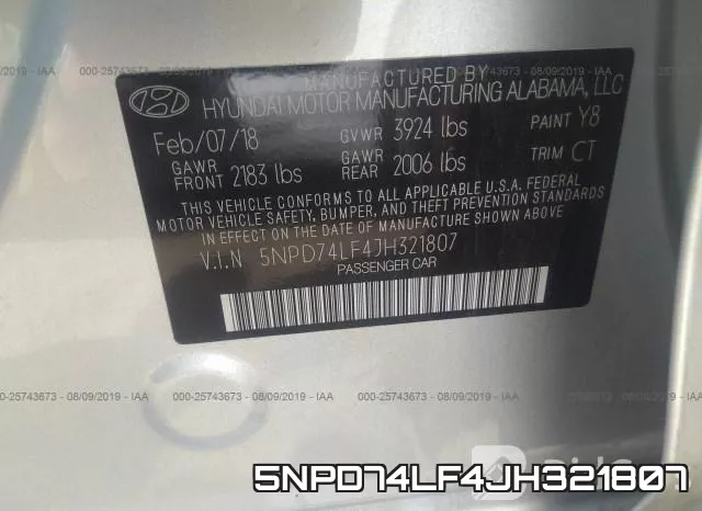 5NPD74LF4JH321807 фото 10