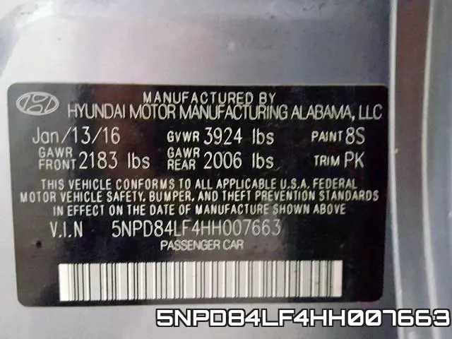 5NPD84LF4HH007663 фото 2