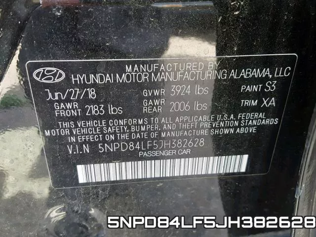 5NPD84LF5JH382628 фото 2