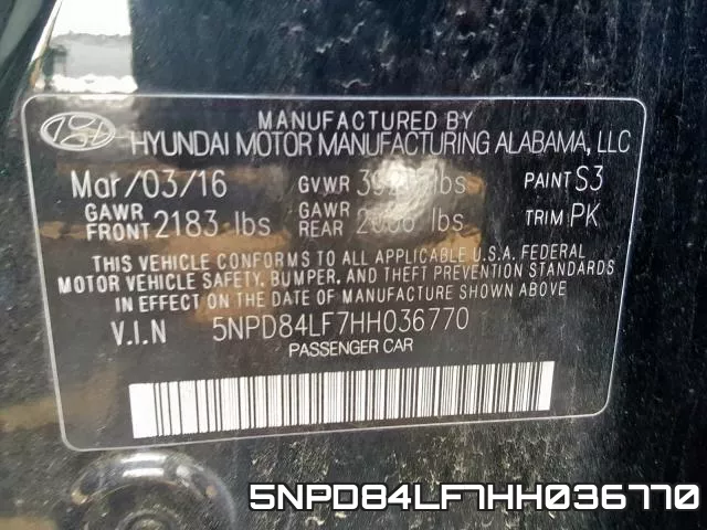 5NPD84LF7HH036770 фото 2