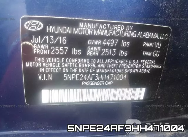 5NPE24AF3HH471004 фото 10