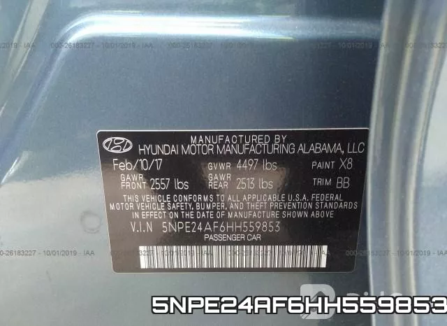 5NPE24AF6HH559853 фото 10