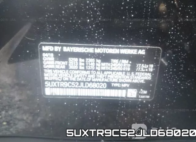 5UXTR9C52JLD68020 фото 10