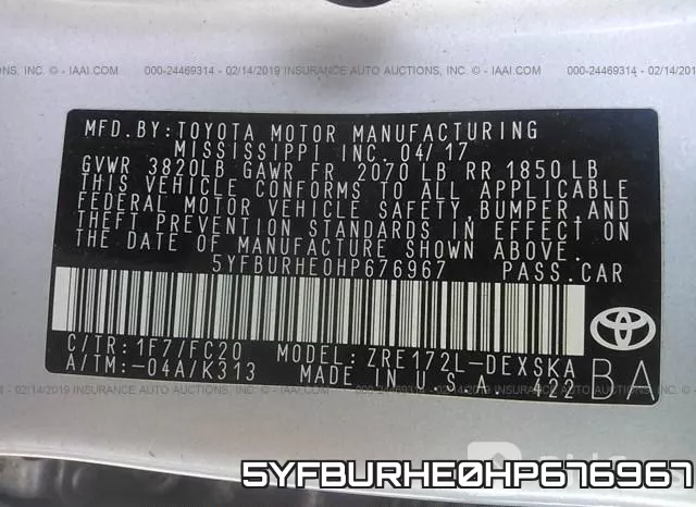 5YFBURHE0HP676967 фото 10
