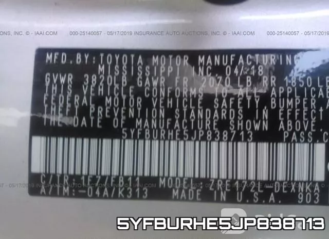 5YFBURHE5JP838713 фото 10