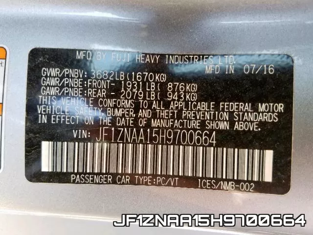 JF1ZNAA15H9700664 фото 2