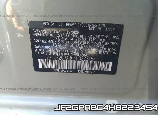 JF2GPABC4H8223454 фото 10
