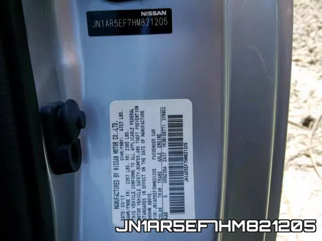 JN1AR5EF7HM821205 фото 2