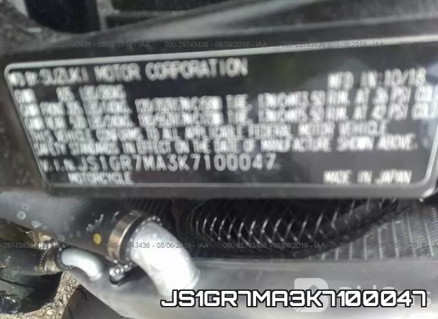 JS1GR7MA3K7100047 фото 2