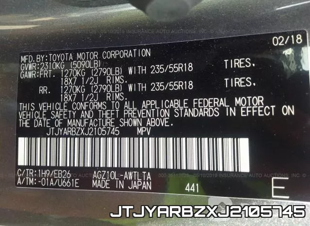 JTJYARBZXJ2105745 фото 10