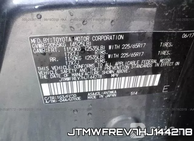 JTMWFREV7HJ144278 фото 10