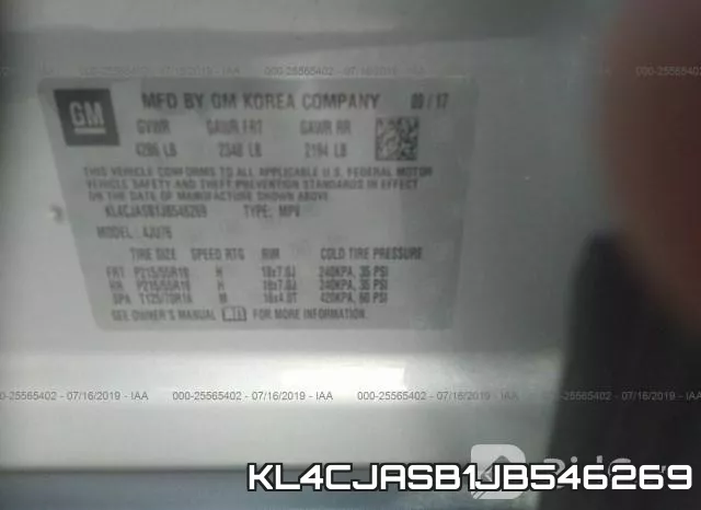 KL4CJASB1JB546269 фото 10