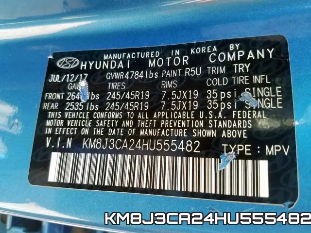 KM8J3CA24HU555482 фото 2