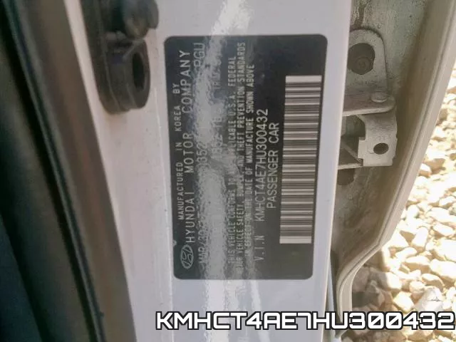 KMHCT4AE7HU300432 фото 2