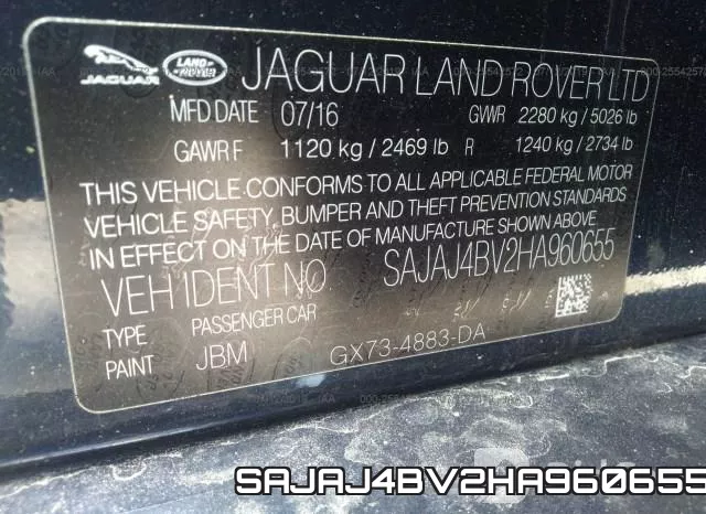 SAJAJ4BV2HA960655 фото 10