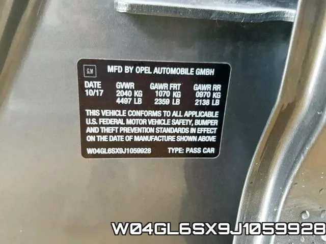 W04GL6SX9J1059928 фото 2
