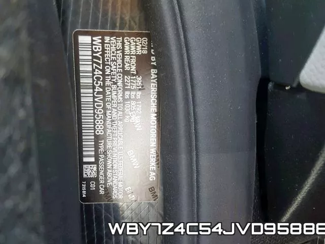 WBY7Z4C54JVD95888 фото 2