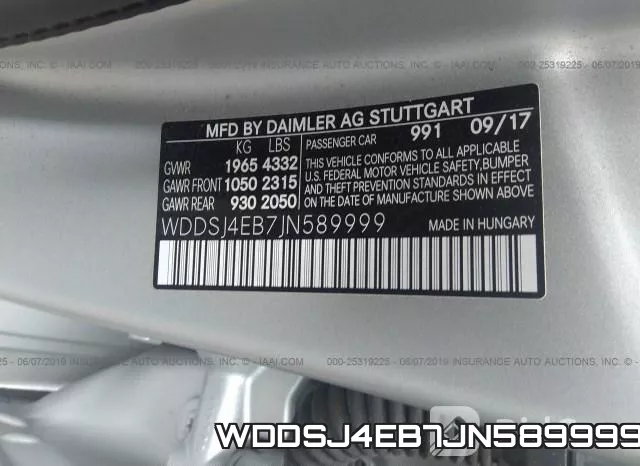 WDDSJ4EB7JN589999 фото 10