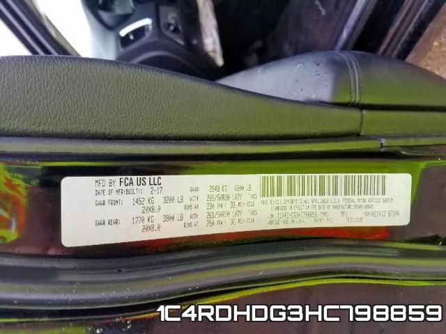 1C4RDHDG3HC798859 фото 2