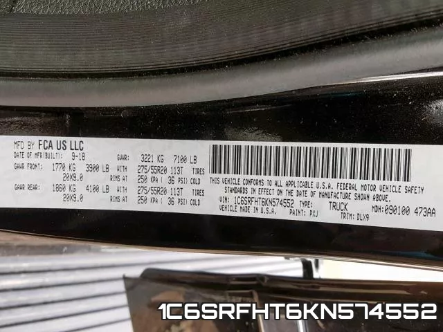 1C6SRFHT6KN574552 фото 2