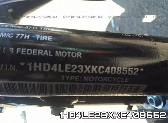 1HD4LE23XKC408552 фото 2