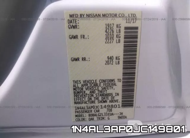 1N4AL3AP0JC149801 фото 10
