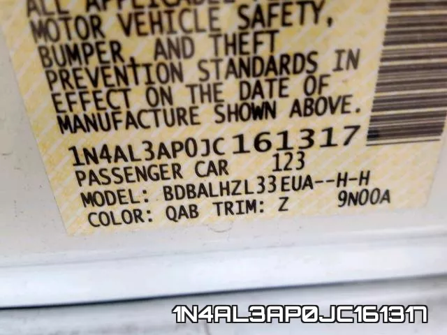 1N4AL3AP0JC161317 фото 2