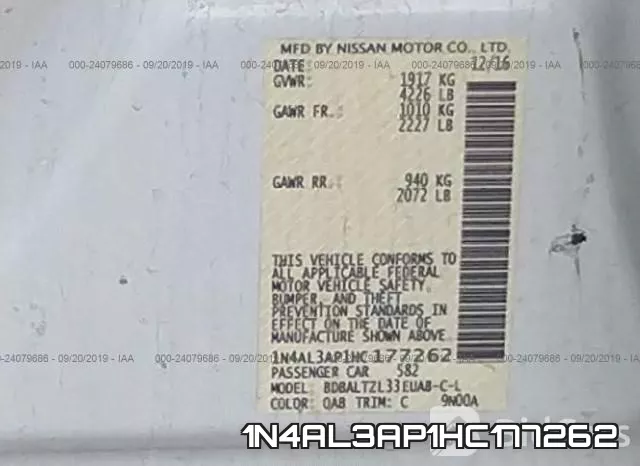 1N4AL3AP1HC177262 фото 10