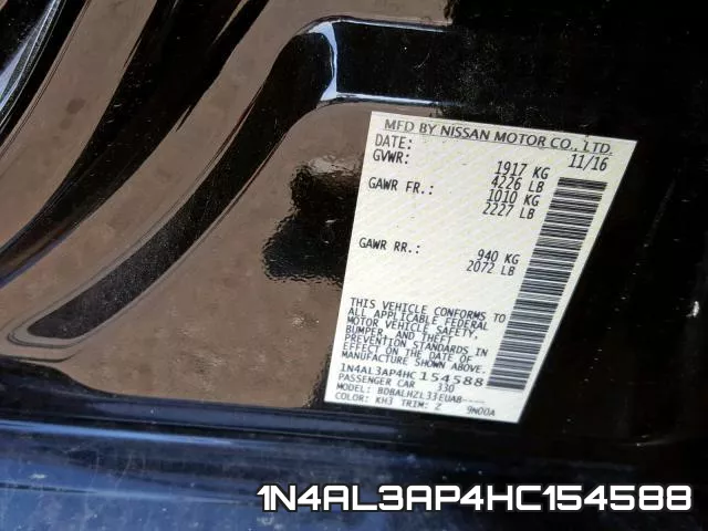 1N4AL3AP4HC154588 фото 2
