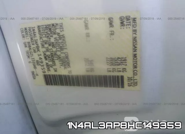 1N4AL3AP8HC149359 фото 10