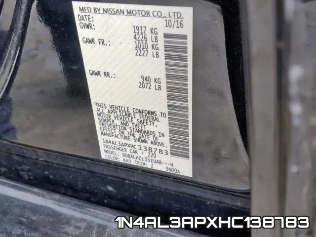 1N4AL3APXHC138783 фото 2