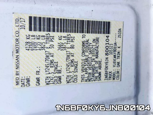 1N6BF0KY6JN800104 фото 2