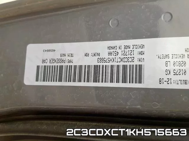 2C3CDXCT1KH575663 фото 2