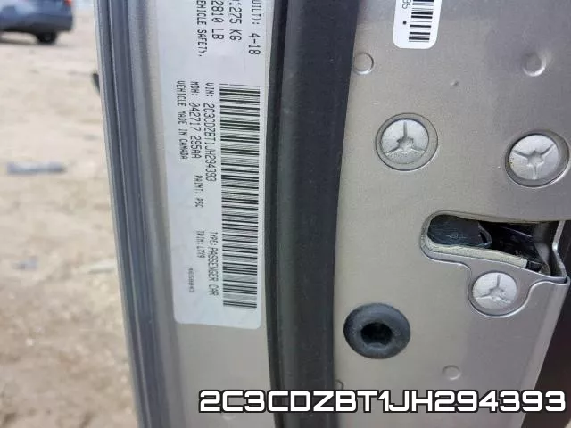 2C3CDZBT1JH294393 фото 2