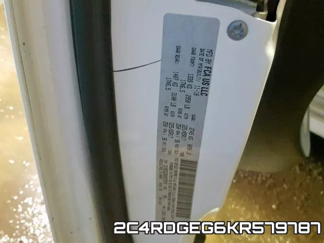 2C4RDGEG6KR579787 фото 2