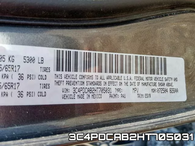 3C4PDCAB2HT705031 фото 2