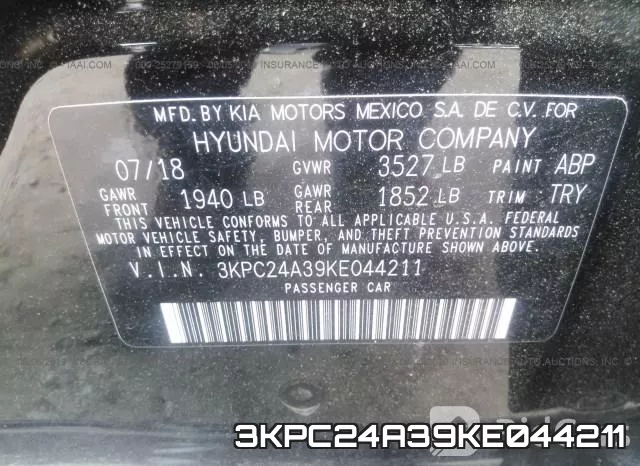 3KPC24A39KE044211 фото 10