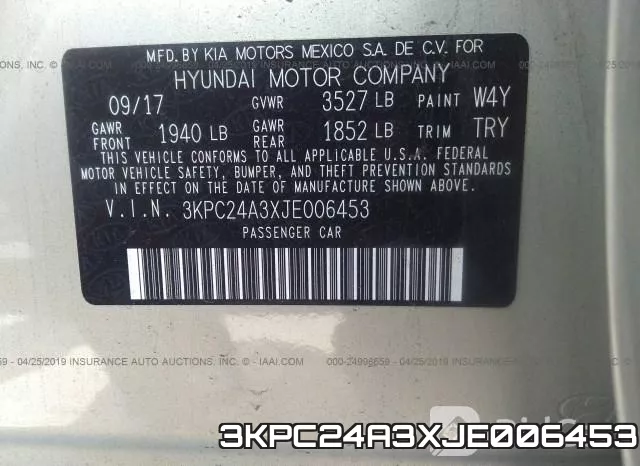3KPC24A3XJE006453 фото 10