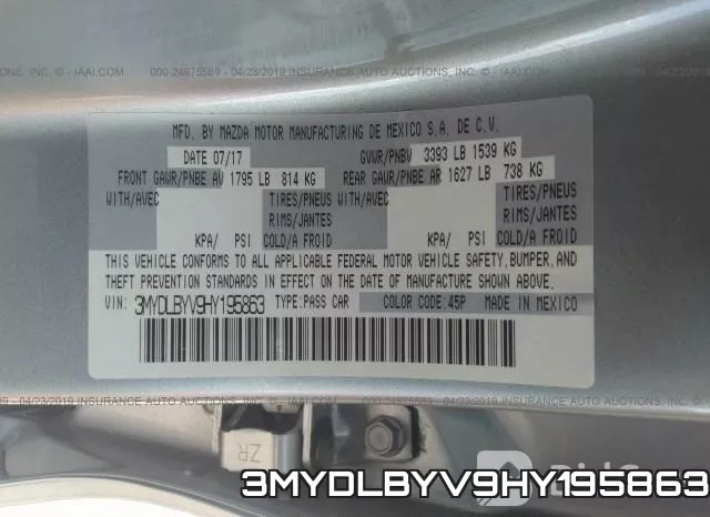 3MYDLBYV9HY195863 фото 10