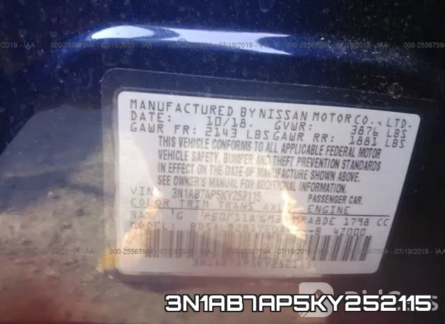3N1AB7AP5KY252115 фото 10