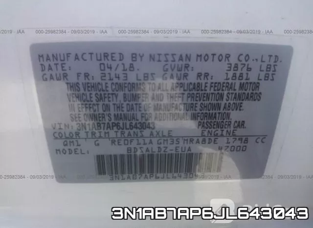 3N1AB7AP6JL643043 фото 10