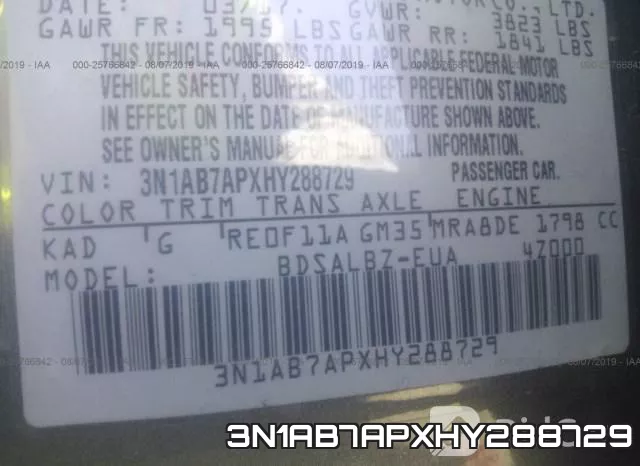 3N1AB7APXHY288729 фото 9