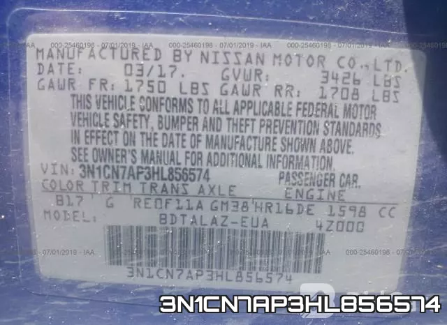 3N1CN7AP3HL856574 фото 10