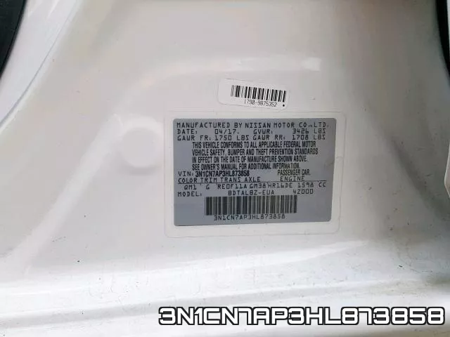 3N1CN7AP3HL873858 фото 2