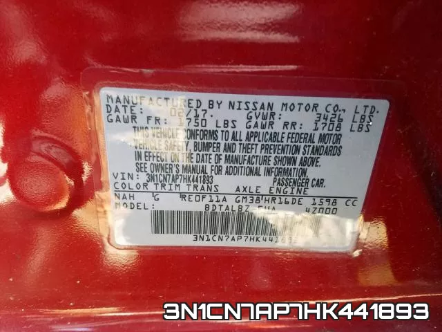 3N1CN7AP7HK441893 фото 2
