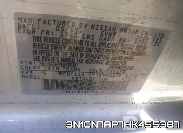 3N1CN7AP7HK455387 фото 10